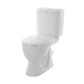 Унитаз-компакт Стандарт эконом (косой вып., ниж. подв., 1-реж. арм. Уклад, сид.полипропилен), SANITA