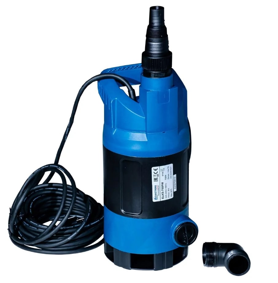 Насос фекальный Aquastrong ELKS-750PW (750Вт; 200 л/мин; 12м) с возможностью отвода сверху