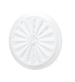 Решетка вентиляционная RKU фланец D90-160 регулируемая D180 пластик ERA