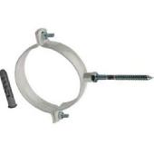 Крепление к стене D80 белое металлическое ( хомут) ROMMER (RCA-0080-020111)