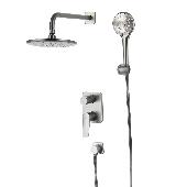 Смес. д/ванны и душа встраиваемый LEMARK BRONX ГРАФИТ (LM3729GM)