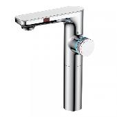 Смеситель на столешницу MORANS сенсорный с термостатом, хром-глянец, BERGES