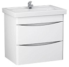 Хенгметт 55 Тумба подвесная белая DB2 + умывальник Нео 55, ЯМЕБЕЛЬ