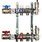 Коллектор из нержавеющей стали STOUT в сборе без расходомеров 2 выхода SMS 0912 000002