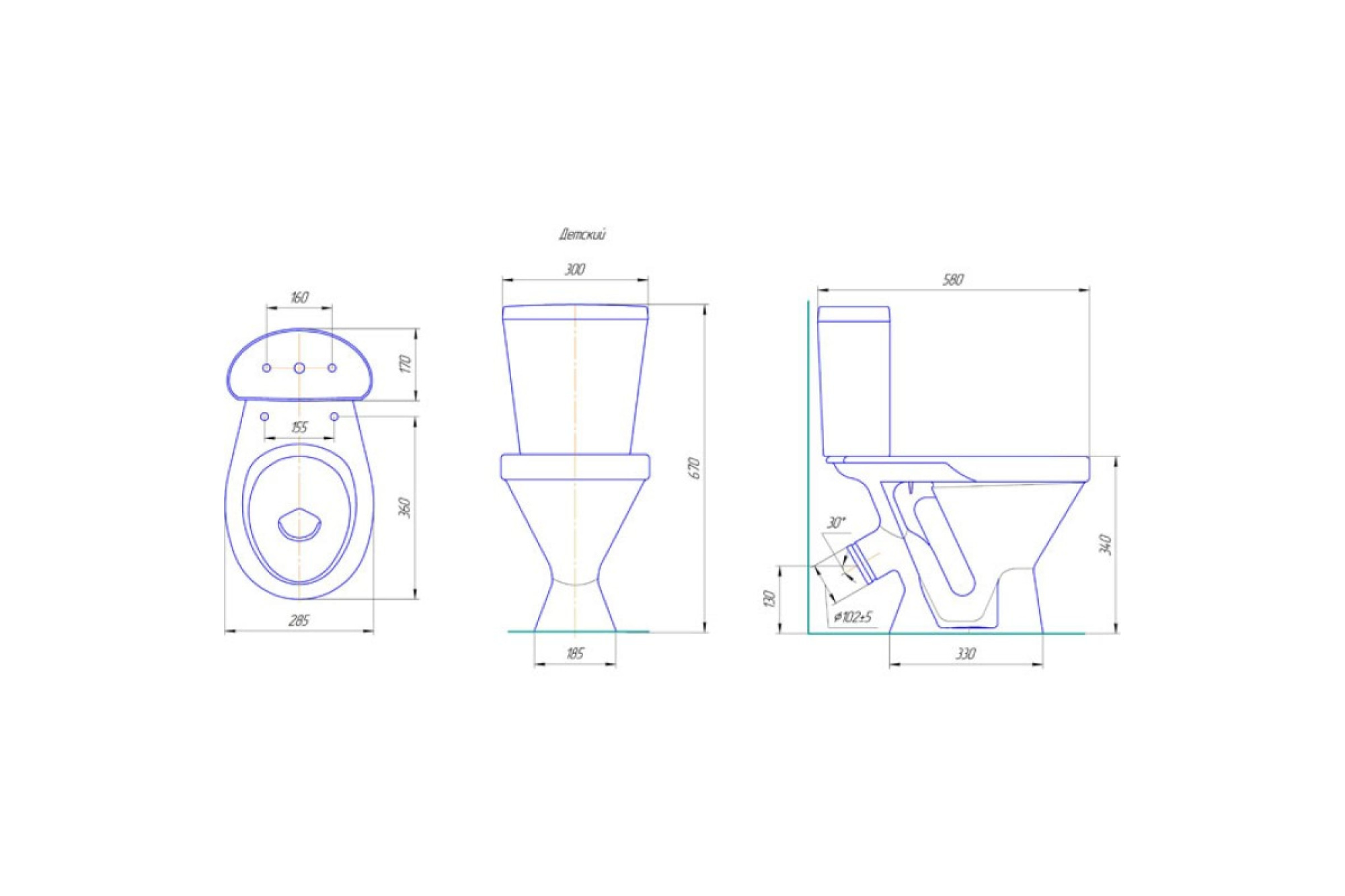 Унитаз-компакт Детский