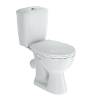 Унитаз-компакт НЕО (косой вып.,жесткое сид. пп с сист.soft-close, 2-х реж.арм., Siamp/Oli), КИРОВ