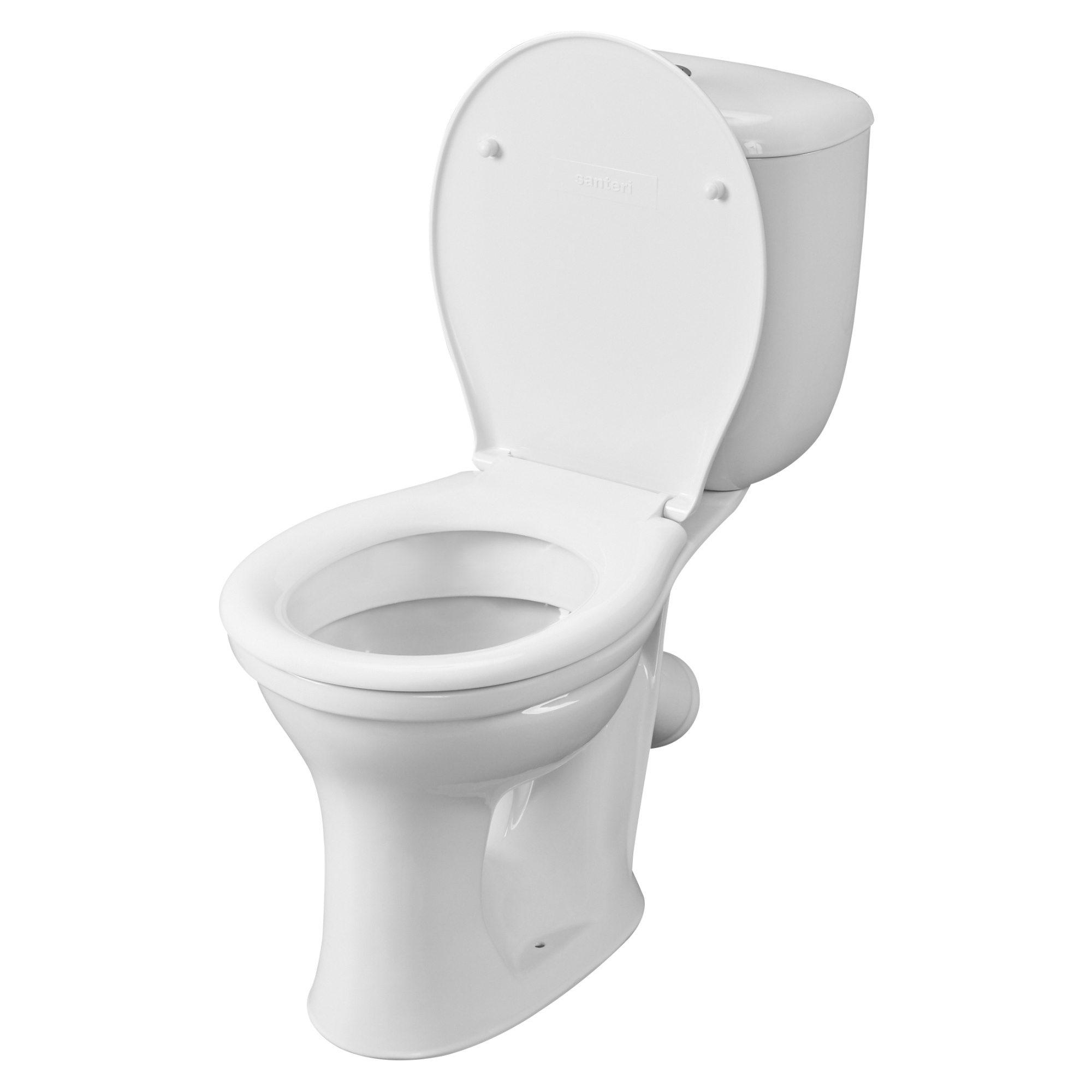 Унитаз-компакт Виктория (косой вып., ниж. подв., 1-реж. арм., сид.полипропилен), SANTERI