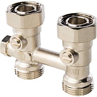 Узел нижнего подключения радиатора STOUT для однотрубной системы, прямой 3/4 SVH-0001-000020