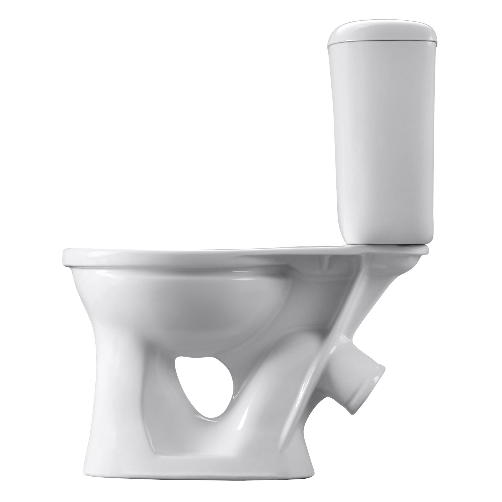 Унитаз-компакт Виктория (косой вып., ниж. подв., 1-реж. арм., сид.полипропилен), SANTERI