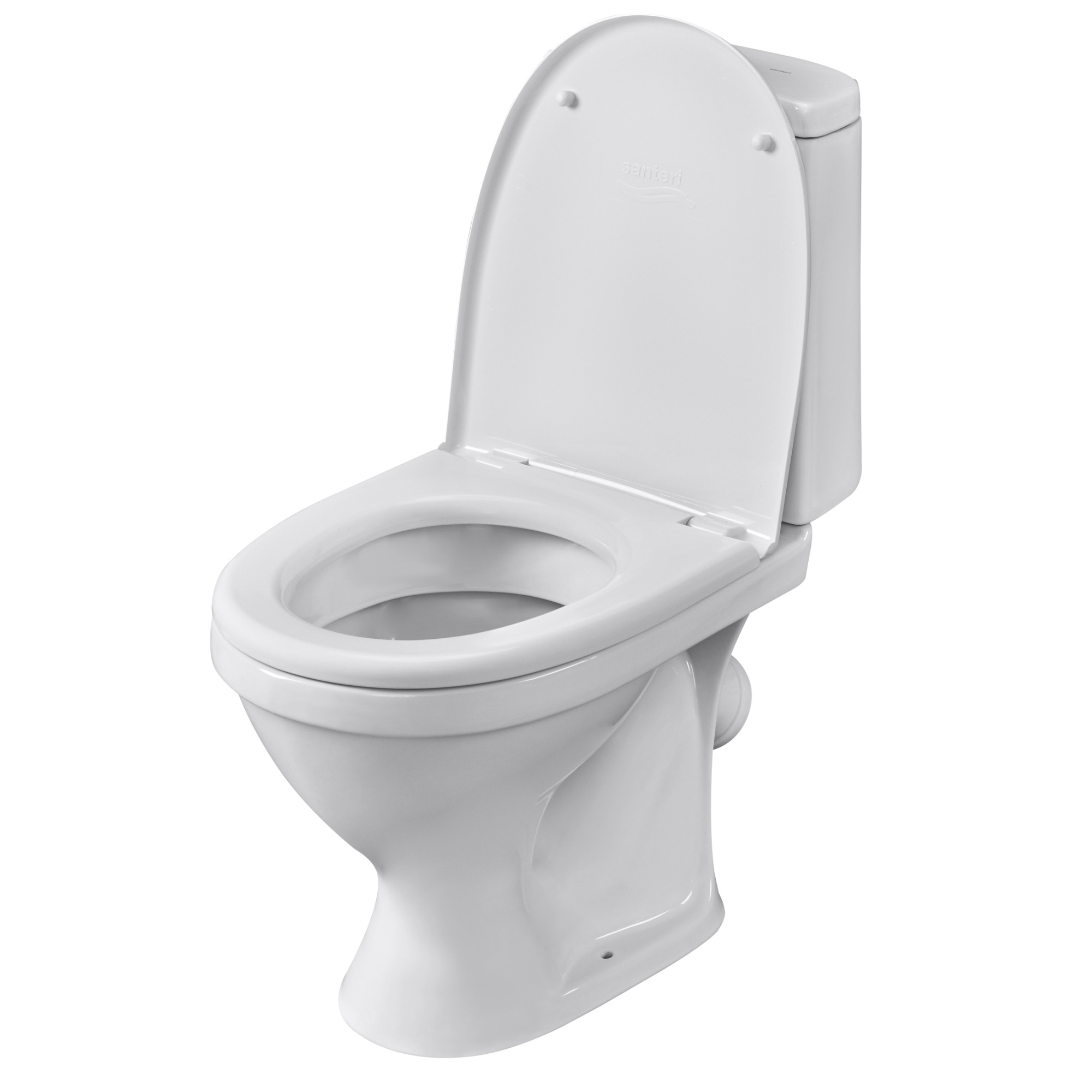 Унитаз-компакт Прайм (косой вып., нижн.подв., 2-реж.арм., сид.полипропилен), SANTERI