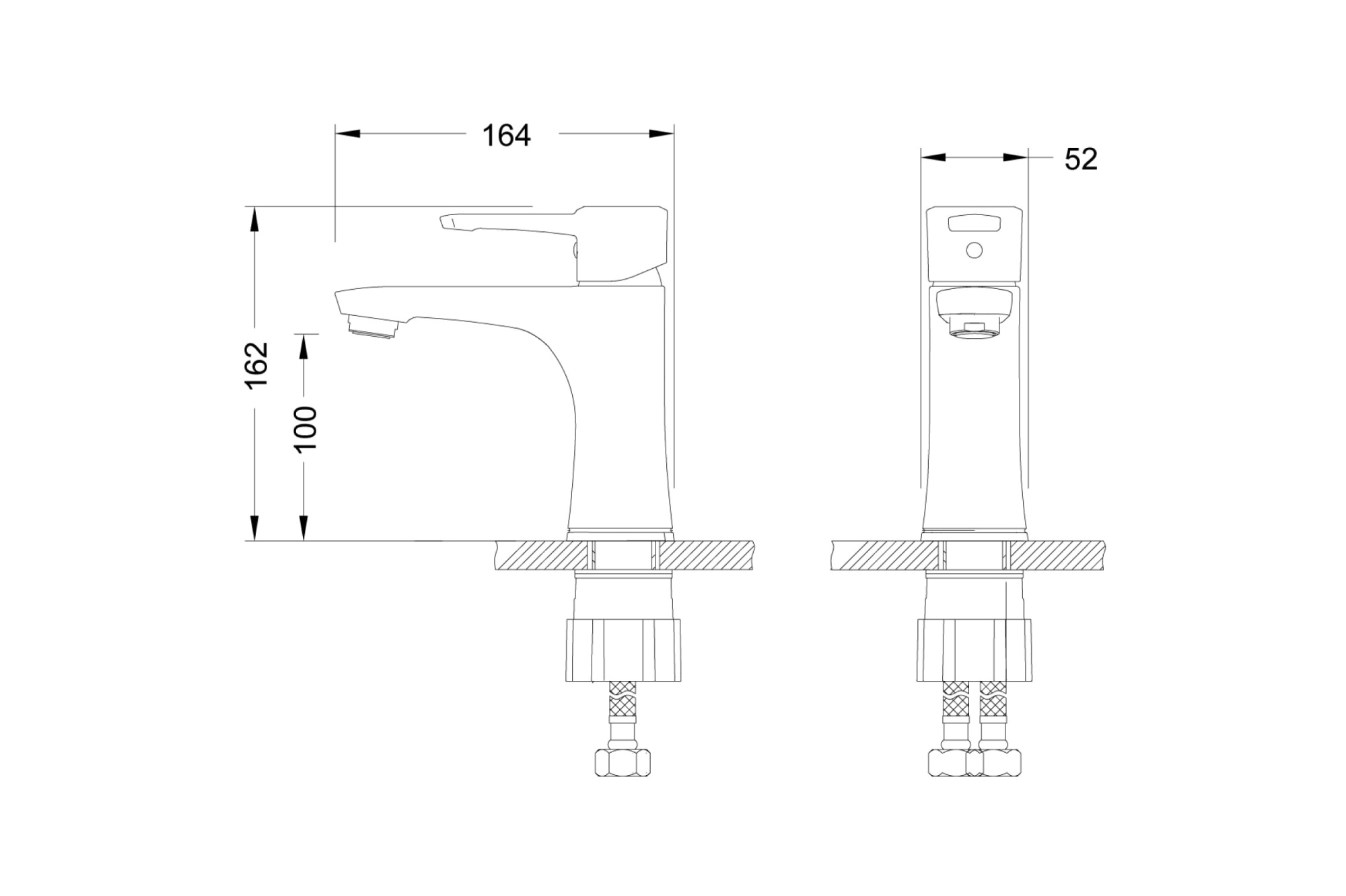 Смес. д/умывальника монолитный LEMARK EVITTA (LM0506C)