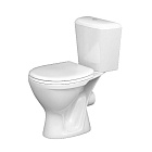 Унитаз-компакт Pro (гориз. выпуск, 1-реж. арматура, сиденье полипропилен), SANTERI
