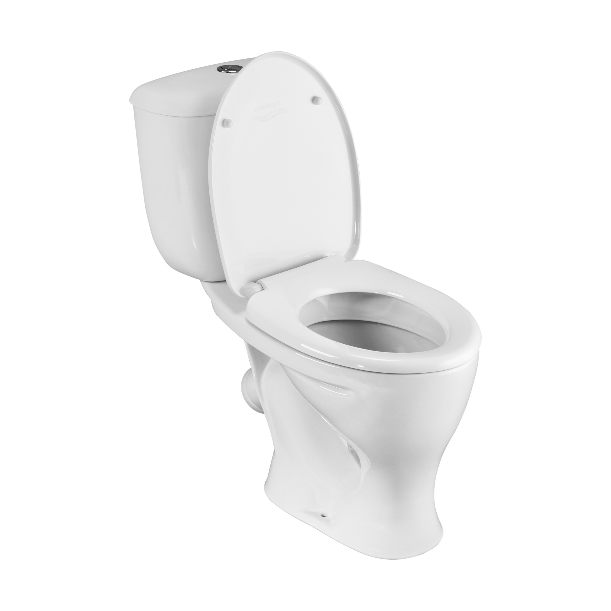 Унитаз-компакт Воротынский (косой вып., нижн.подв., 1-реж.арм., сид.полипропилен), SANTERI