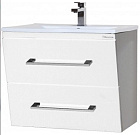 Берта-60 Тумбаподвесная с 2 ящиками Куадро H + Умывальник Bellezza "Quadro60 F01" (3545)