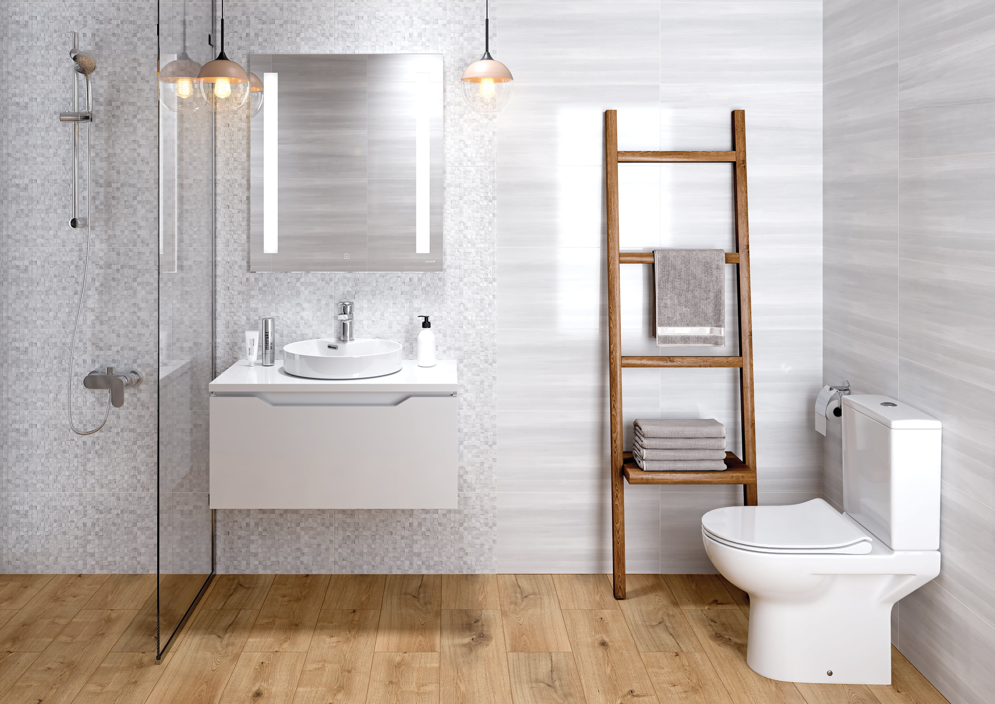 Зеркало Cersanit LED BASE 020 80 с подсветкой прямоугольное