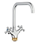 Смеситель для кухни (мойки) G.LAUF QML4-C827  (1/2" керамика; на гайке) 