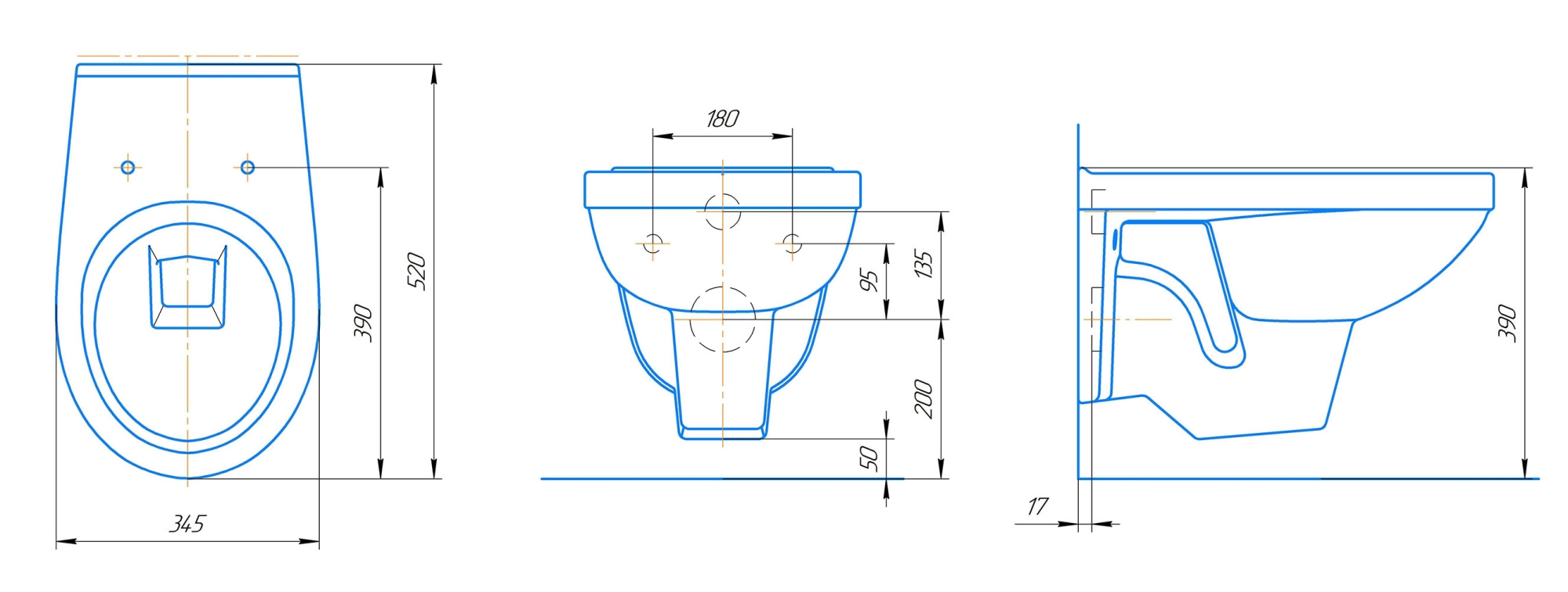 Унитаз подвесной Рио ЛЮКС c сиденьем soft-close, Киров