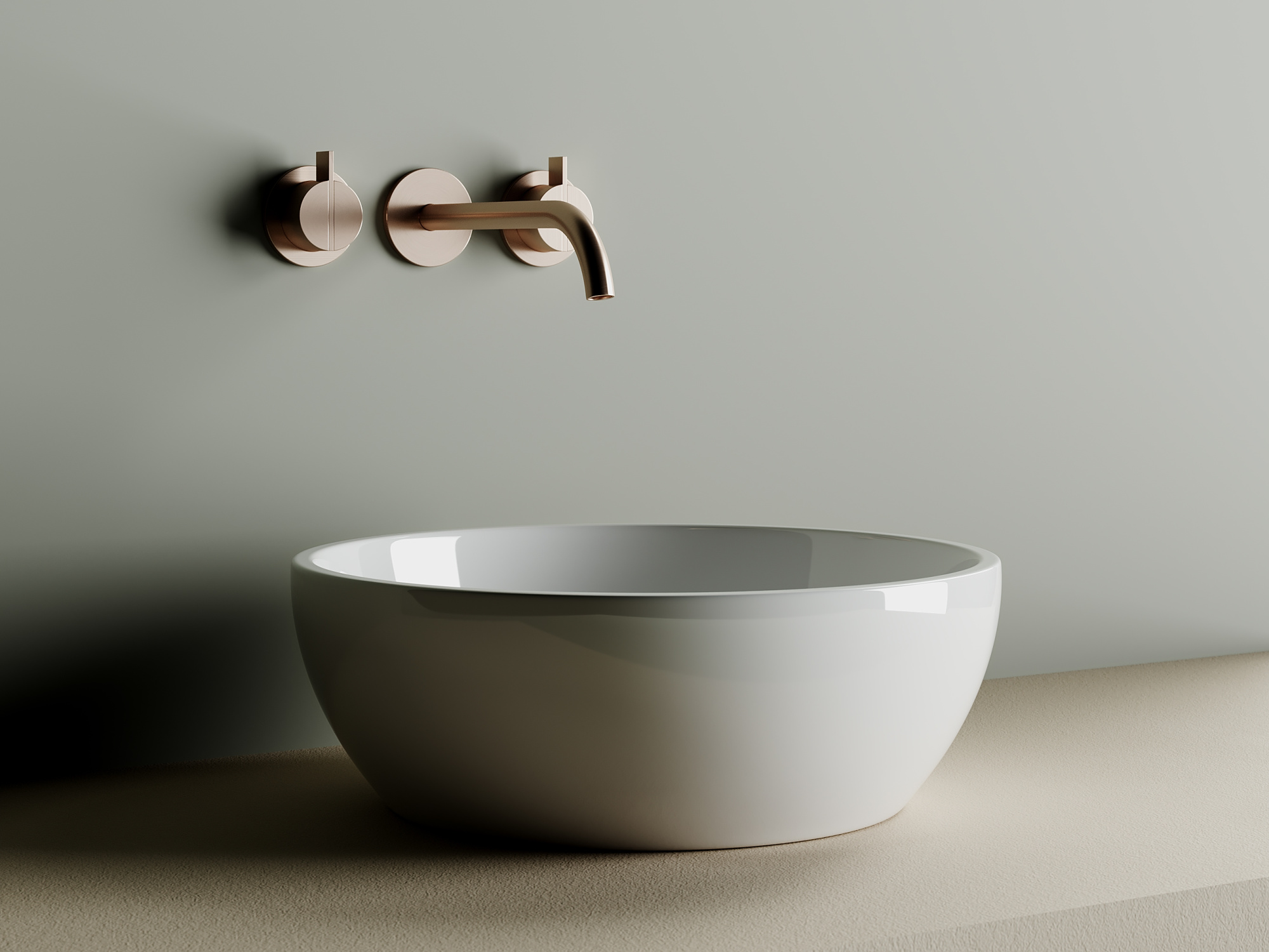 Раковина накладная Element CN6021 410*410*145 белая, Ceramica Nova