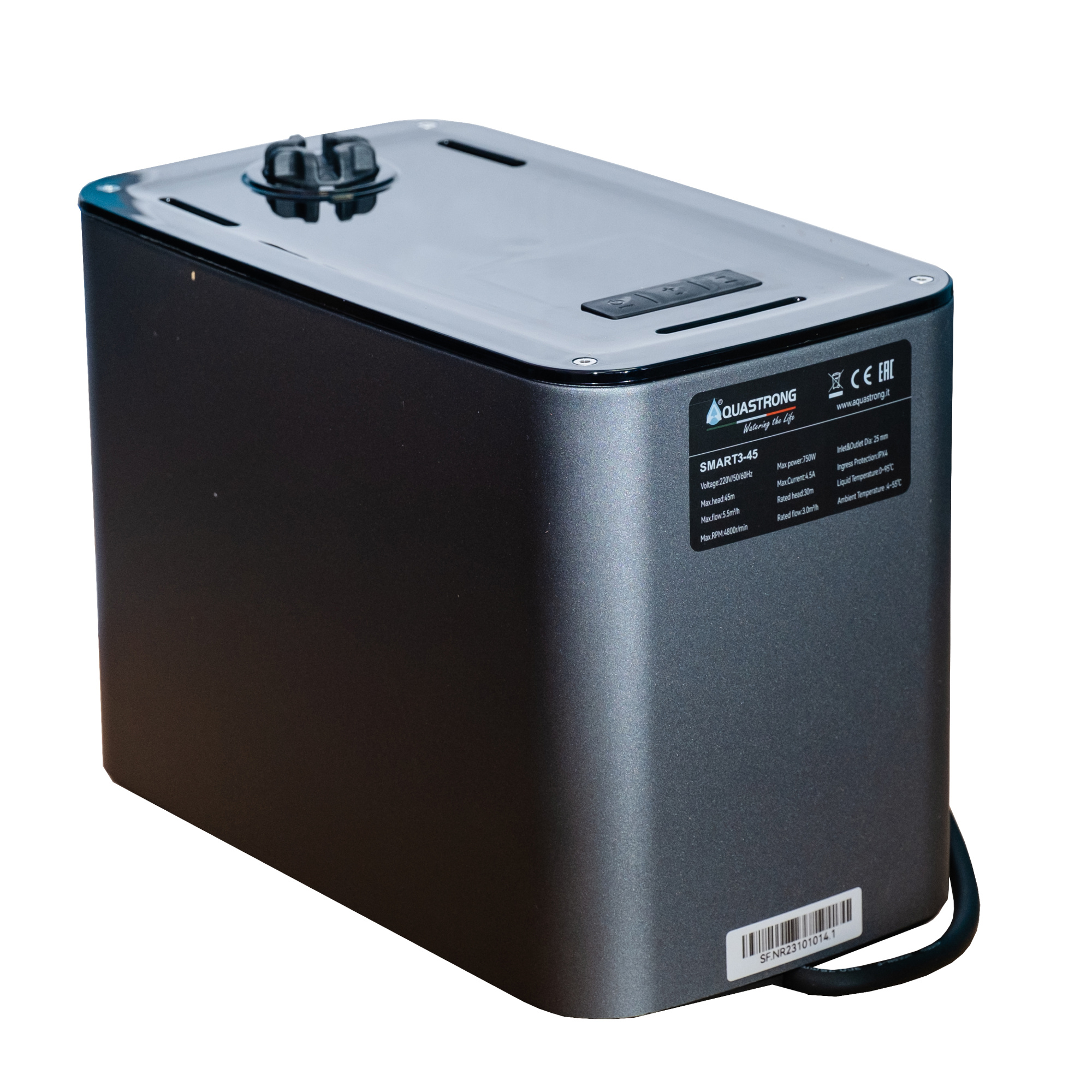 Насосная станция AQUASTRONG Aqua SMART 3-45 (750Вт, 92 л/мин, напор - 45м)